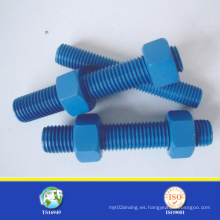 SGS Stud Bolt con recubrimiento de PTFE azul